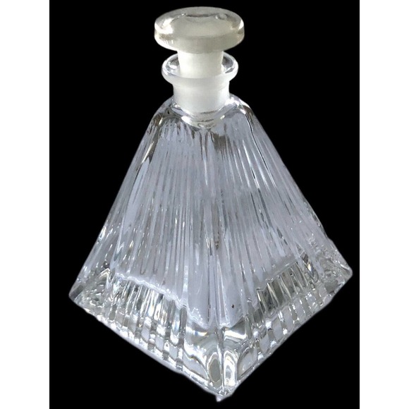 RCR ROYAL CRYSTAL ROCK 5" PYRAMID CRYSTAL PERFUME BOTTLE/STOPPER/SEAL/SALE! - Picture 6 of 10